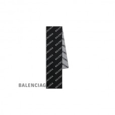 atacado réplica Balenciaga Cachecol Macro com logo preto em preto