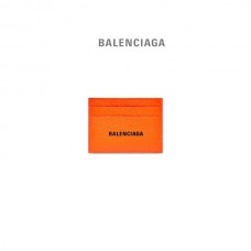 feminino réplica Balenciaga Porta-cartões Cash em Fluo Orange