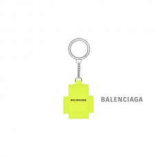 réplica desconto Balenciaga Suporte para fones de ouvido em amarelo fluorescente/prateado