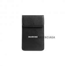 réplica compras da Balenciaga Telefone para dinheiro e porta-cartões em preto/branco