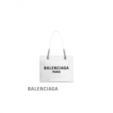 qualidade máxima Balenciaga Bolsa Duty Free Média em Branco