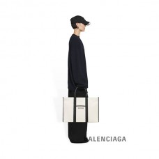 réplica online Balenciaga Sacola grande de ferragens em bege