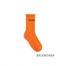 barato imitação Balenciaga Meias de tênis masculinas em laranja