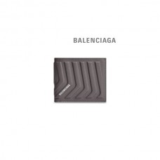 Liberação Pré-Venda Balenciaga Carteira Dobrada Quadrada Car Masculina em Cinza Escuro