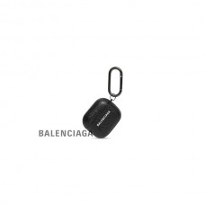 réplica hombre Balenciaga Estojo para fones de ouvido masculino Cash Hard em preto