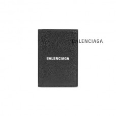 barato Balenciaga Carteira masculina vertical dobrada em dinheiro em preto/branco