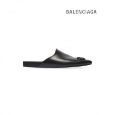 Compre falsa Balenciaga Men's Cosy Bb Mule em preto