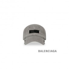 imitação em vendas Balenciaga Boné Gaffer Masculino em Cinza