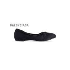 qualidade máxima Balenciaga Bailarina Leopold Masculina em Preto