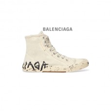 Liberação desconto Balenciaga Tênis Paris Masculino Cano Alto Graffiti Branco