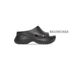 desconto Balenciaga Sandália masculina Pool Crocs Slide em preto