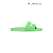 barato falsa Balenciaga Sandália masculina para piscina em verde fluo