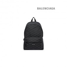 réplica Loja da Balenciaga Mochila masculina Signature média Bb Monogram Jacquard Canvas em preto