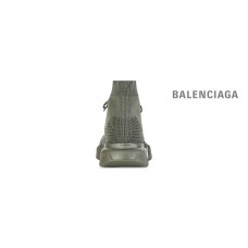 Compre imitação Balenciaga Tênis masculino Speed 2.0 de malha reciclada com cadarço em verde