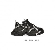 imitação envio grátis Balenciaga Tênis masculino com logotipo Triple S em preto