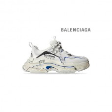 barato Loja da Balenciaga Tênis masculino Triple S Sketch em branco