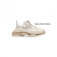 Liberação em vendas Balenciaga Tênis masculino Triple S com sola transparente em branco