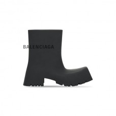 Preços baixos Liberação Balenciaga Bota de borracha masculina Trooper em preto