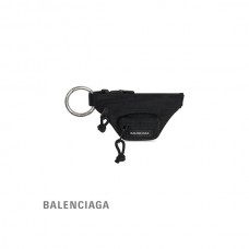 feminino réplica Balenciaga Chaveiro Micro Beltpack Pulseira em Preto