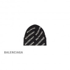 qualidade máxima Balenciaga Mini Gorro Allover Logo em Preto