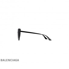 Compre barato Balenciaga Óculos de sol Shield 2.0 Cat em preto