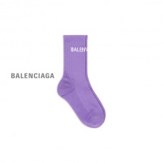 feminino falsa Balenciaga Meias de tênis femininas em roxo