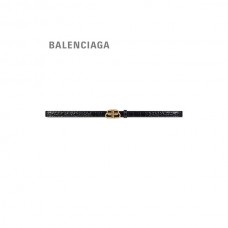 falsa envio grátis Balenciaga Cinto Bb Super Fino Feminino em Preto