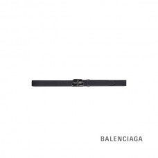 Preços baixos falsa Balenciaga Cinto Fino Bb Feminino em Preto