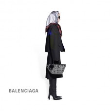 imitação envio grátis Balenciaga Cesta Bistro Xs Feminina com Alça em Preto