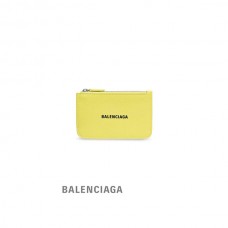 desconto réplica Balenciaga Porta-cartões e moedas grande e longo para dinheiro feminino em limão