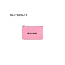 qualidade máxima falsa Balenciaga Porta-cartões e moedas grande e longo para dinheiro em rosa