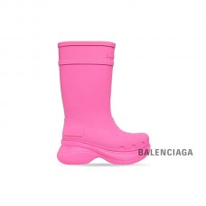 réplica vendas Balenciaga Bota Crocs Feminina em Rosa Brilhante