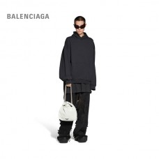 imitação atacado Balenciaga Bolsa pequena feminina Crush em branco ótico