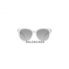 Compre Balenciaga Óculos de sol femininos Dynasty Cat em branco