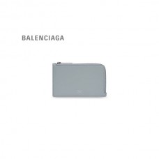 réplica Loja da Balenciaga Envelope feminino longo porta moedas e cartão azul