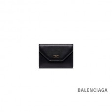 falsa desconto Balenciaga Minicarteira Envelope Feminina em Preto