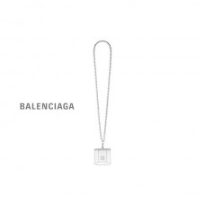 barato falsa Balenciaga Suporte ampulheta para fones de ouvido feminino metalizado em prata