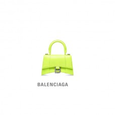 atacado réplica Balenciaga Bolsa Ampulheta Xs Feminina Crocodilo Gravado em Amarelo