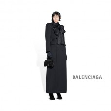 imitação envio grátis Balenciaga Bolsa Ampulheta Xs Feminina com Corrente e Lantejoulas em Preto