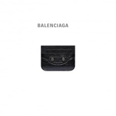 imitação vendas Balenciaga Porta-cartões feminino Le Cagole em preto