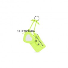 falsa atacado Balenciaga Feminino Le Cagole Clip On Card e Espelho em Amarelo