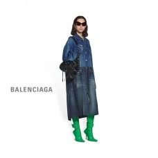 falsa fornecedor Balenciaga Bolsa de ombro pequena Le Cagole feminina em preto