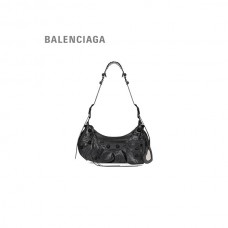 envio grátis Loja da Balenciaga Bolsa de ombro pequena Le Cagole feminina em preto