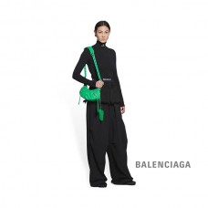 Compre falsa Balenciaga Bolsa de ombro feminina Le Cagole Xs em verde