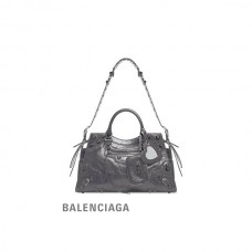 imitação em vendas Balenciaga Bolsa feminina Neo Cagole City em cinza escuro