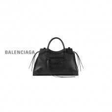 qualidade máxima réplica Balenciaga Bolsa Neo Classic Média Feminina em Preto