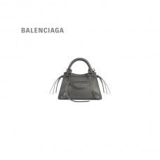 réplica Liberação Balenciaga Bolsa Neo Classic Mini Feminina em Cinza