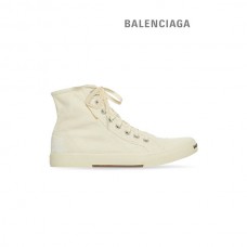 réplica online Balenciaga Tênis cano alto feminino Paris em branco