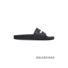 falsa Balenciaga Sandália feminina para piscina em preto/branco