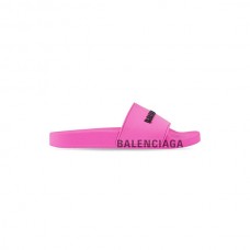 outlet Balenciaga Sandália feminina para piscina em rosa fluo